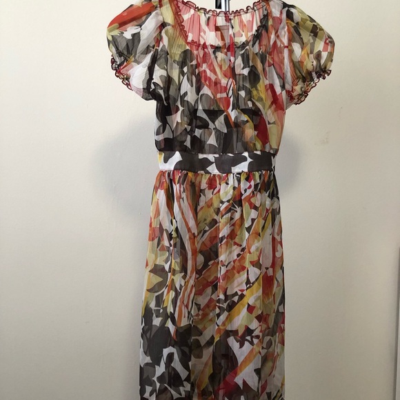 Sheer multi colored Zara (trf) dress - Picture 2 of 4